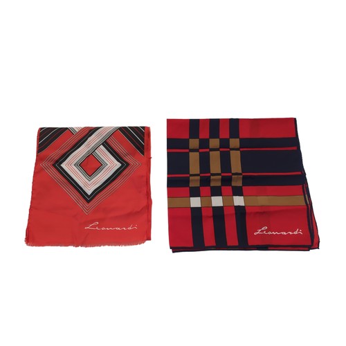 281 - Twenty-five assorted scarves, inc. some silk, together with a Yves Saint Laurent clutch bag, and a g... 