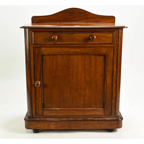 93 - Small mahogany washstand/cupboard with drawer W73 x D43 x H80cm