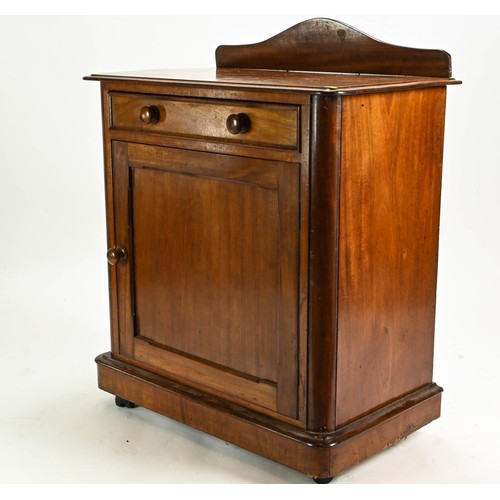 93 - Small mahogany washstand/cupboard with drawer W73 x D43 x H80cm