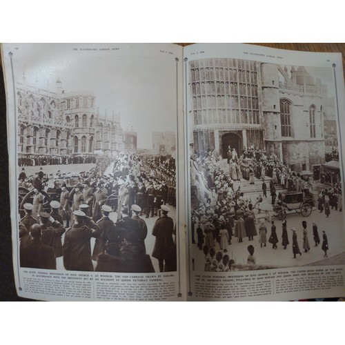 180A - Coronation 1953, State funeral copies of Illustrated London.