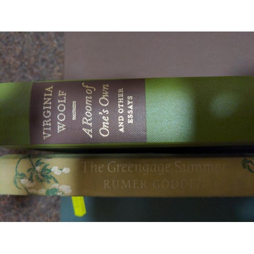 184 - Folio Society Virginia Woolf, A room of ones own and other essays plus, The Greenguage Summer by Rum... 