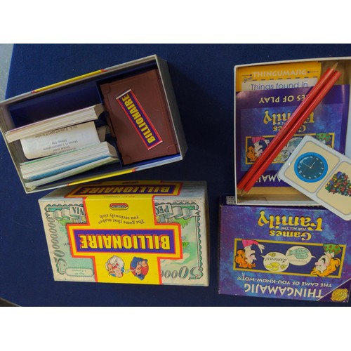 1055 - 9 various vintage games inc Thingamajig, Monopoly, Pictionary, Taboo & Battleships