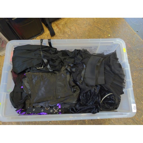 1119 - Box of ladies clothes inc jeans size 12 7 goth style outfits