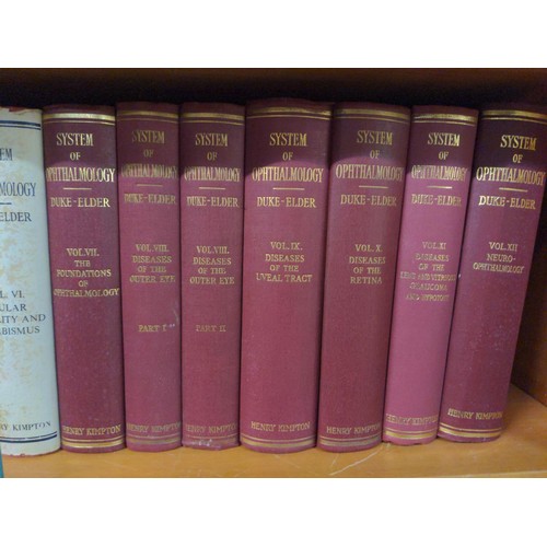 196 - Collection of nineteen hard back Duke-Elder Ophthalmology books, published by Henry Kimpton