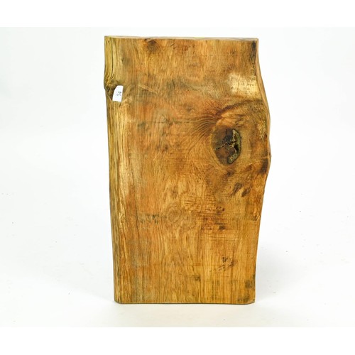 74 - Rustic oak chopping board, treated with linseed and olive oil L66 x W42 x D6cm