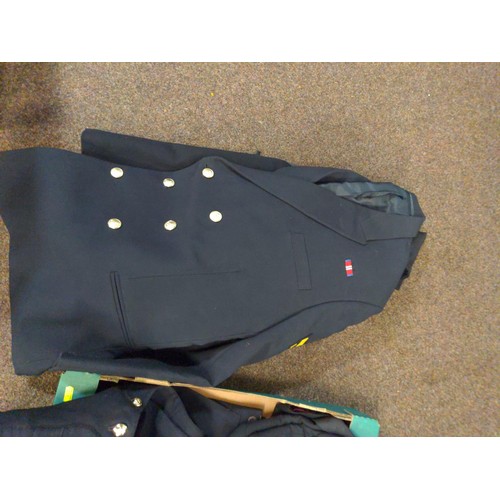 266 - Naval tunic, pair of trousers  & 4 jackets 