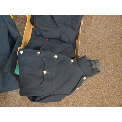 266 - Naval tunic, pair of trousers  & 4 jackets 