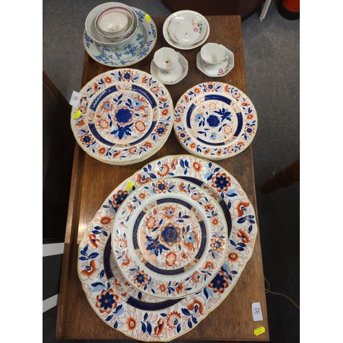91 - Assorted ceramics, mainly Ironstone Real China, inc. meat plates, dinner plates,  bowls etc.