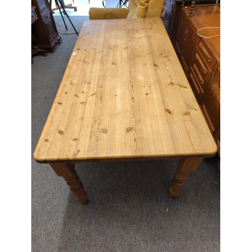 97 - Pine farmhouse table W183 x D87 x H78cm