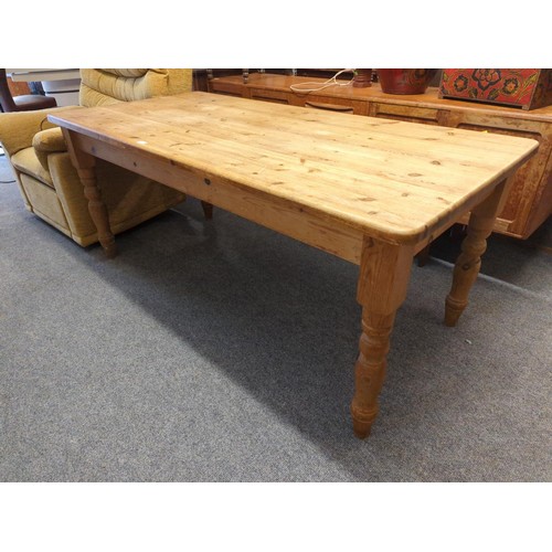 97 - Pine farmhouse table W183 x D87 x H78cm