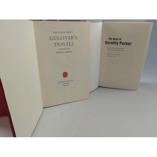 20 - Folio Society novels including Gulliver's Travels, The Gunpowder Plot, Cold Comfort Farm and The Bes... 