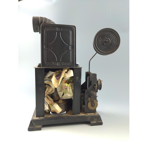 6 - German made Combined Cinematograph and magic lantern by Ernst Plank Nuremberg with original oil lam