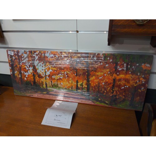 Timmy Mallett 'Woodland Walk' print on canvas 68/195, signed verso with ...