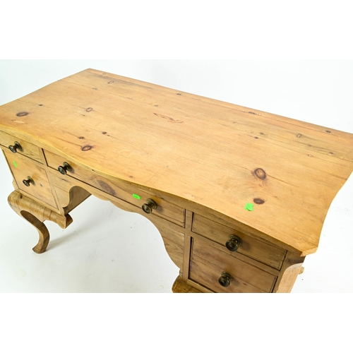 503 - Pine 5 drawer desk/dressing table 116cm by 60cm by 73cm