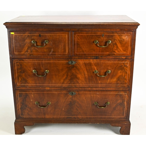 508 - 2 over 2 chest of drawers, 107cm by 53cm by 103cm