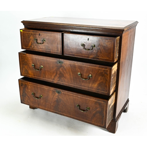 508 - 2 over 2 chest of drawers, 107cm by 53cm by 103cm