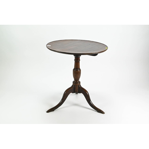 517 - Tilt top round side table 66cm by 72cm