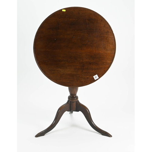 517 - Tilt top round side table 66cm by 72cm