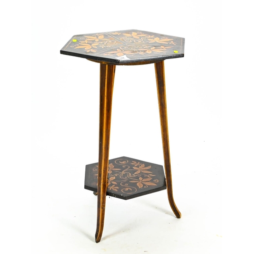 539 - Inlaid occasional table 38cm by 65cm