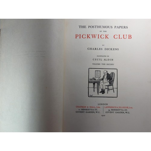 100 - The Pickwick Papers by Charles Dickens, illustrated by Cecil Alden.