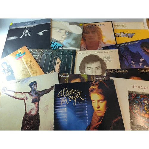 62 - Approx 22 vinyl LPs including Paul Simon, Beach Boys and The Bee Gees