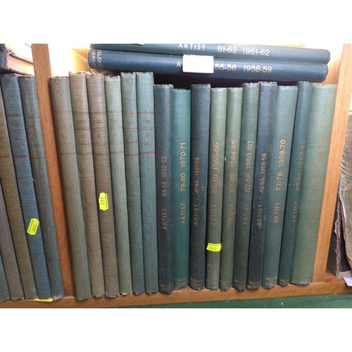 81 - 23 Bound the Artist books 1930's 14 volumes plus 14 volumes 