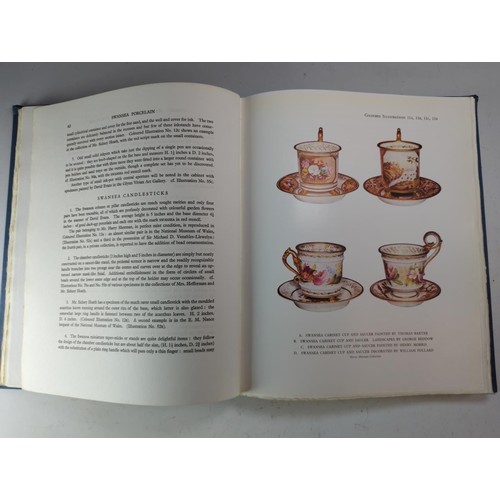 96 - Swansea Porcelain by W D John 1958 together with Nantgarw Porcelain by W D John. 1948