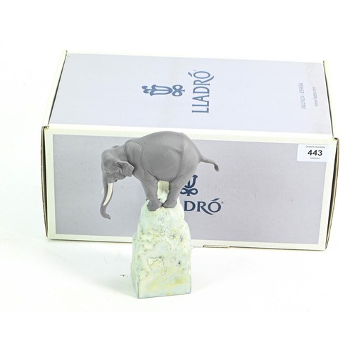 443 - Lladro 'Balance Elephant II', with original box