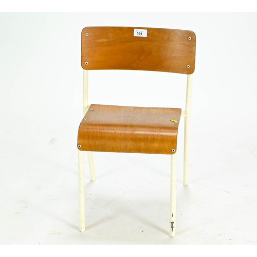 534 - Childs metal framed school chair