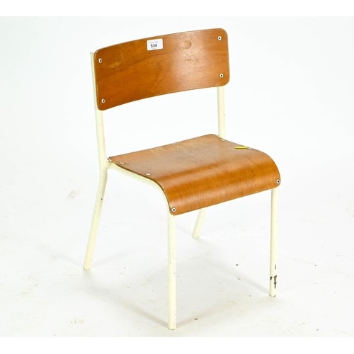 534 - Childs metal framed school chair