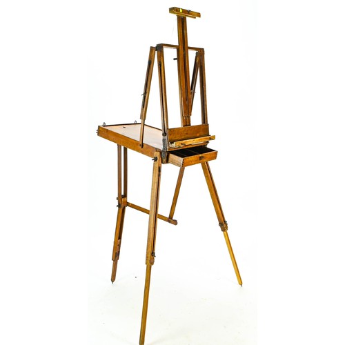 546 - Vintage French Artists field easel Boite Cheealet 