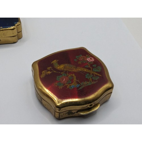 275 - Collection of four Stratton compacts and five Stratton pill boxes, together with two unmarked compac... 