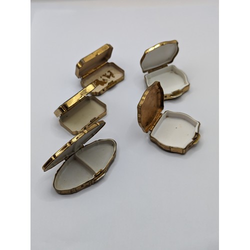 275 - Collection of four Stratton compacts and five Stratton pill boxes, together with two unmarked compac... 