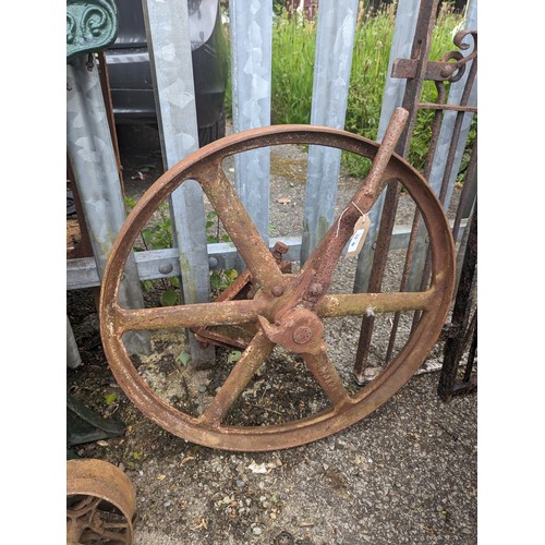 41 - Cast iron wheel dia. 60cm