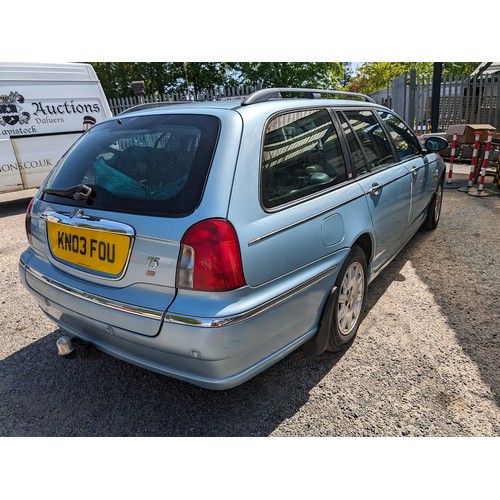 1 - Rover 75 Connoisseur CDT 2003. Wedgwood Metallic Blue. Sandstone full leather interior. Mileage: 178... 