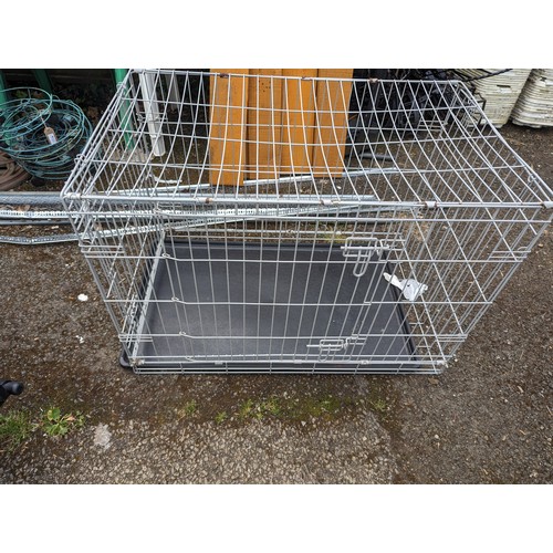 186A - Metal large dog crate 