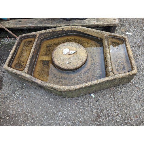 83 - Concrete bird bath/water feature L80cm