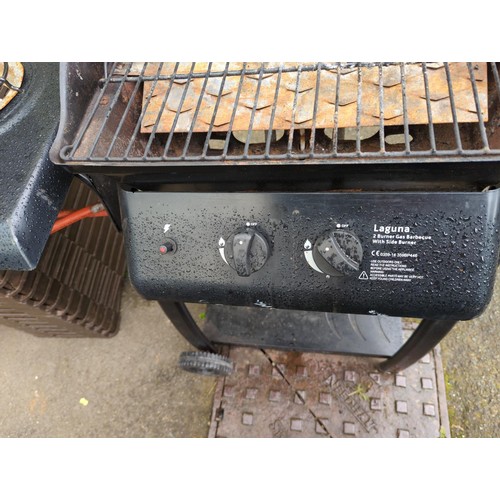 169 - Laguna two burner gas barbecue with side burner