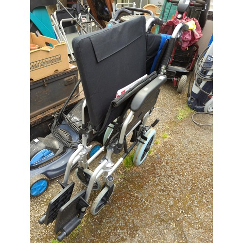 233 - Elite Care EC TR02 aluminium transit wheelchair