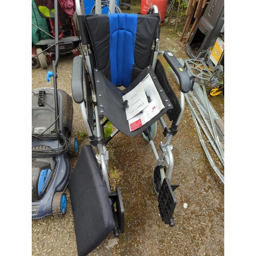 233 - Elite Care EC TR02 aluminium transit wheelchair