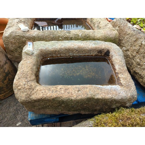 6 - Small rectangular granite trough W54 x D36 x H23cmForklift is available on-site for loading, but thi... 