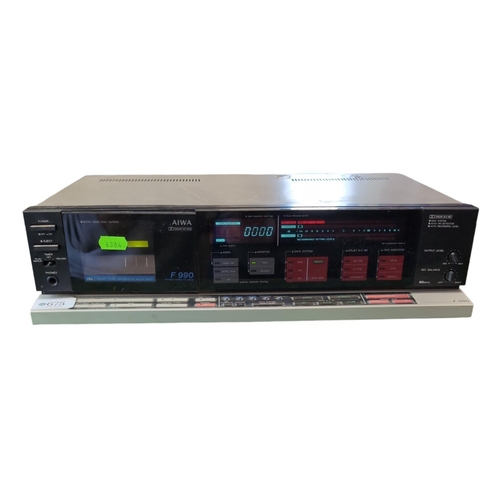 Aiwa F990 cassette deck. Powers on and appears in working order.