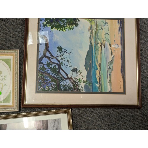 753 - Collection of framed artworks inc. prints, watercolours and photographs.