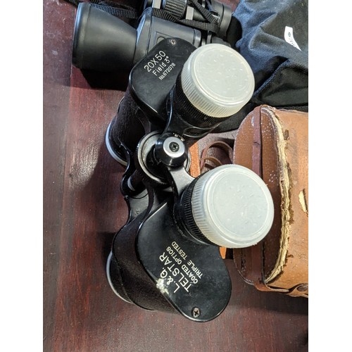 760 - 2 x pairs of binoculars inc L & G Telstars 20 x 50