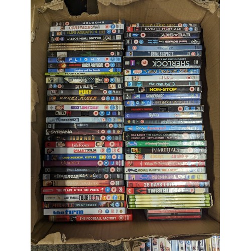 762 - collection of DVDS over 3 boxes 