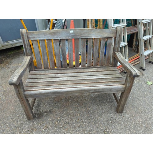 53 - Wooden garden bench L124cm