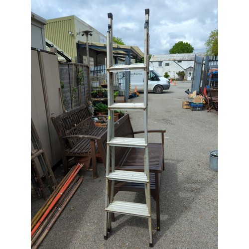 54B - Black & Decker three way stepladder.