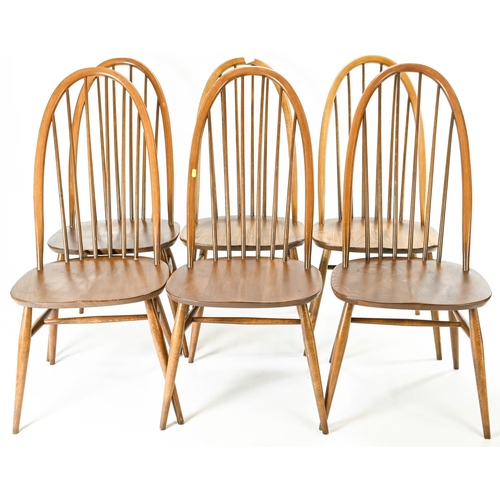 11 - Six Ercol Quaker chairs, model 365, in golden dawn finish