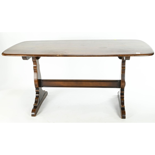 12 - Ercol old colonial refectory table. Model 757. L183cm D88cm H73cm