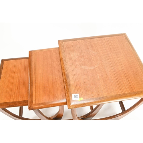 20 - G-plan Quadrille nest of tables largest, 50cm by 50cm by 51cm approx